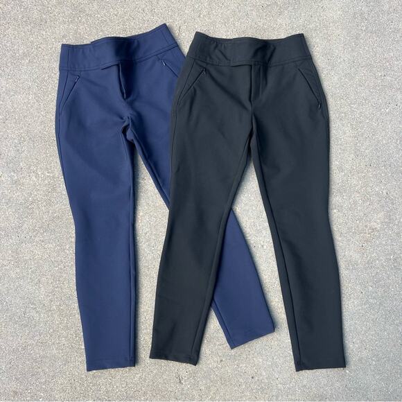 Pair 2 Gap Black and Navy High Waist Uniform Pants Size 2 - Picture 1 of 11